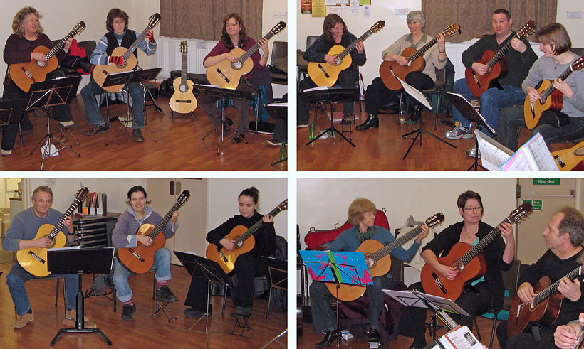 Hampshire Gutiar Orchestra rehearsal - February 2010