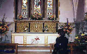 Interior of St Faith's Church Havant